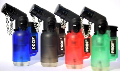 £3.85 • Buy PIPE LIGHTER PROF ANGLED Jet Flame Windproof Blue Flame Refillable Tank NEW
