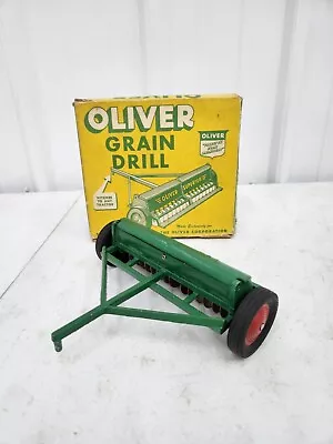 Vintage Original 1/16 Slik Oliver Grain Drill Toy In Box Farm Tractor John Deere • $299.99