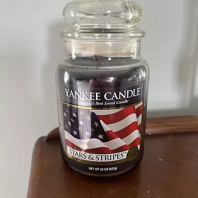 Yankee Candle STARS & STRIPES 22 Oz Large Jar Candle / Rare • £28