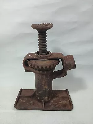 ANTIQUE Tools MACHINIST Jack Screw JACK  Missing One Gear And Handle. E44 • $30