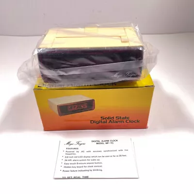 VTG General Stamping MAGIC FINGERS Digital Alarm Clock Model MF-TC NIB *RARE* • $9.95