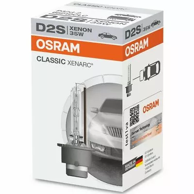 OSRAM Xenarc Classic Xenon Car Headlight Bulbs D2S Fitting (Single) *NEW STOCK* • $26.53