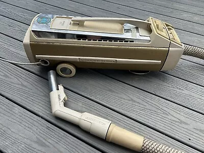 Vintage Electrolux 1205 Jubilee Gold Canister Vacuum 50th Anniversary Ed. VIDEO • $89.99