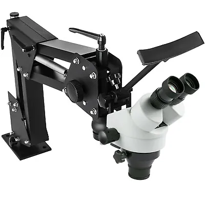 VEVOR 0.7X-4.5X Zoom Micro Inlaid Mirror Multi Directional Microscope With Stand • $239.99