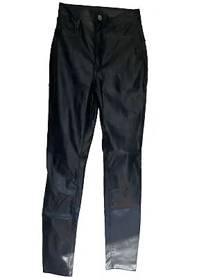 H & M Divided Faux Leather  Black Pants Women's  Size 4 US • $17