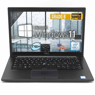 Dell 7480 I7 14” Windows 11 Pro Computer Portable 4GB 120GB HDMI Layout US • $671.40