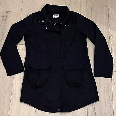Mossimo Women’s Black Jacket W/ Rollup Hood Large • $11.99