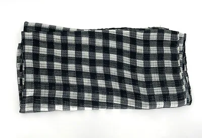 $14.99 • Buy Steve Madden NWOT Womens Plaid Black White Check Wrap Scarf One Size Accessories