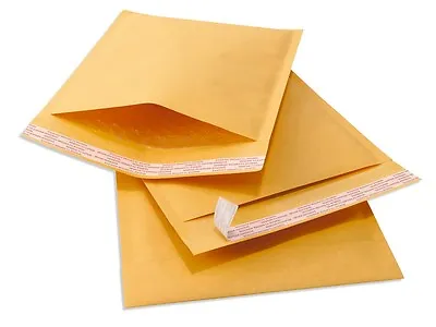 100 #000 Minus TUFF Kraft Bubble Mailers 4x7 Self Seal Padded Envelopes 4 X 7 • $27.69
