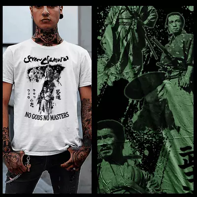 Seven Samurai T-shirt Bushido Code Japanese Ronin Swordsman Retro Movie Tee • $19.99