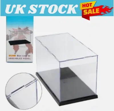 31cm Long Transparent Acrylic Perspex Dustproof Display Box Case Plastic Base UK • £13.56