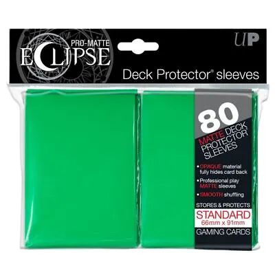 Ultra Pro Deck Protectors - Standard Size (80) - Eclipse Green • £5.67