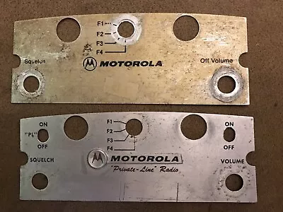 TWO  Vintage 4 Channel Faceplates For Motorola  Motrac Motran Mocom 70 • $45
