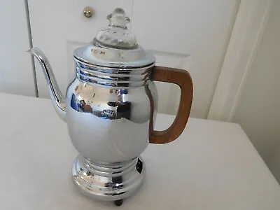 Vintage Manning Bowman 398 COFFEE POT Maker Percolator 11.5  Does NOT Work #10A • $24