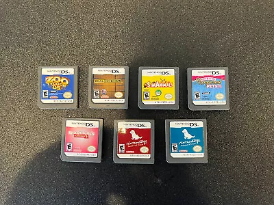 Nintendo DS Game Lot Of (7) - Dogs Animals Deal Or No Deal Smart Girls • $25