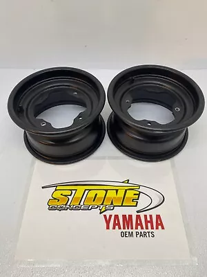 10  Yamaha Oem Front Wheels 10x5 4/156 Yfz450 Banshee Black Yfz450r • $225