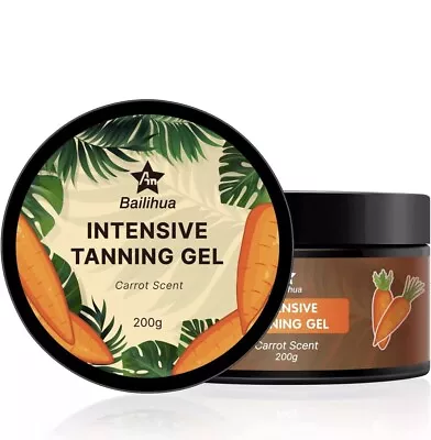 Tanning Accelerator Intensive Tanning Gel Carrot Scent 200g New Factory Sealed ! • £5.49