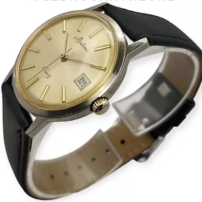 Mortima 34mm 1980s Calibre Quartz Cattin C80 LEBROCANTHEURE MONTRE VINTAGE WATCH • $114.29