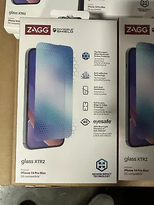 ZAGG - InvisibleShield Glass XTR2 Screen Protector For Apple IPhone 14 Pro Max • $15.99