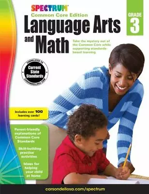 Spectrum Language Arts And Math Grade 3: Common Core Edition • $5.63