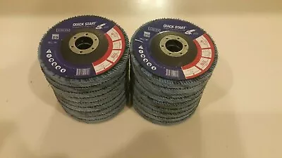 10 Pack 4.5” X 7/8  Jumbo 40 Grit Zirconia Flap Disc  • $24.99