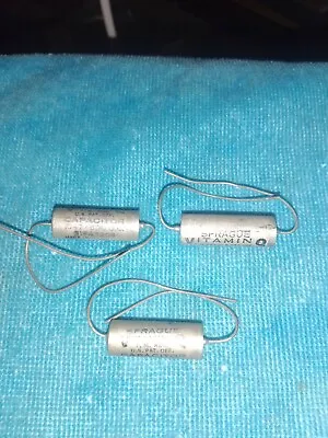 (3) NOS SPRAGUE VITAMIN Q  .047uf 600v CAPACITORS - GUITAR TONE CAPS • $44.99