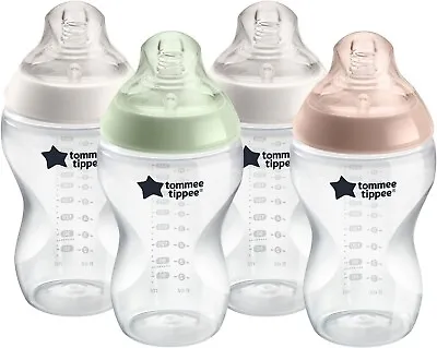 Tommee Tippee Closer To Nature Baby Easy Vent Bottles (4 Pack) X 340ml • £22.99