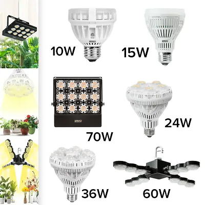 £59.95 • Buy SANSI 10W-45W LED Grow Light Bulb Full Spectrum Indoor Veg Flower E27 Plant Lamp