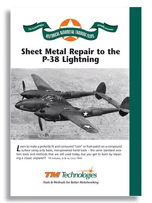 Sheet Metal Repairs To The P38 Lightning (DVD) / Aircraft Airplane Repair • $42.45