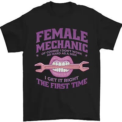 Funny Female Mechanic Mens T-Shirt 100% Cotton • $18.03