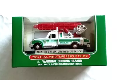 Vintage Mini Miniature Hess Gas Oil Truck 2007 Rescue Toy Truck New In Box • $9.95