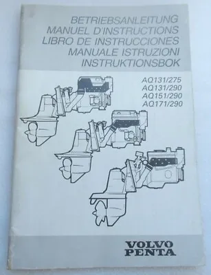 Volvo Penta AQ131/275 AQ131/290 AQ151/290 AQ171/290 Manual • $37.46