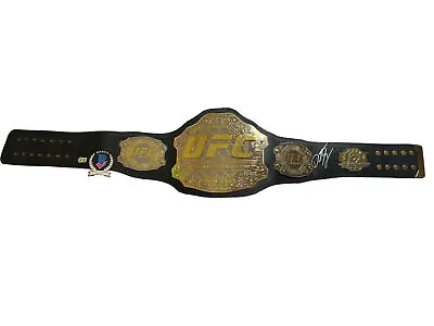 Demetrious Johnson Signed Ufc Championship Belt Beckett Witnessed Coa Wx04543 • $849.21
