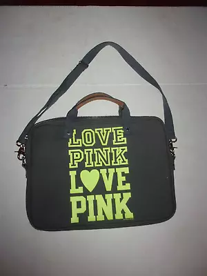 Victoria's Secret Love Pink Shoulder Strap Laptop Bag • $18