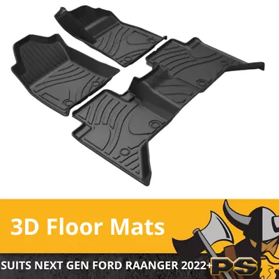 $249 • Buy 3D Ford Ranger Next Gen PX4 2022 + Dual Cab Floor Mats Front & Rear New