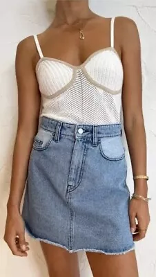 Viktoria And Woods VISCOUNT CROCHET TOP - IVORY A$250.00 • $150