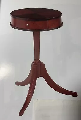 Beautiful Drum Table In Mahogany NEW Finished In Antique Cherry • $395