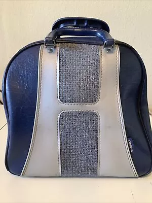 Vintage Brunswick Bowling Bag Blue Tweed FREE SHIP! • $49.99