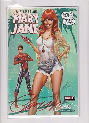 The Amazing Mary Jane #1 A - J. Scott Campbell Auto Signed Exclusive COA Marvel • $34.99