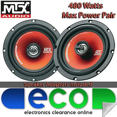 Mercedes CLK 2002-2009 MTX 16cm 6.5 Inch 480 Watts 2 Way Front Door Car Speakers • £44.99