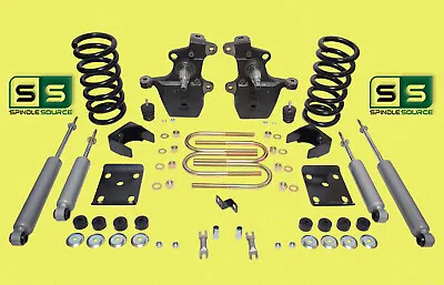 4 /6  Drop Kit Spindle V6 Coils Flip Kit Shocks Fits 1997-2003 Ford F150 V6 2WD  • $498.60
