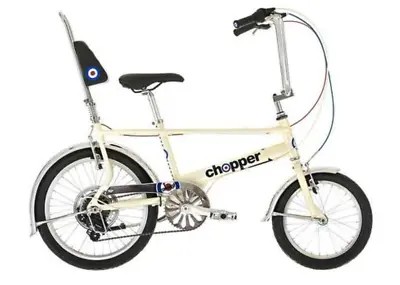 Raleigh Chopper Mk 3 Bicycle - Mod Style In Pear White & Shimano 6 Speed Gears • $1399