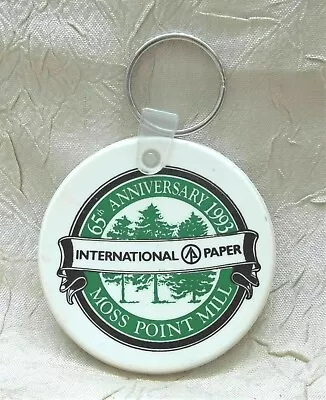 International Paper Company 65th Anniversary Key Ring Moss Point MS Keychain • $3.95