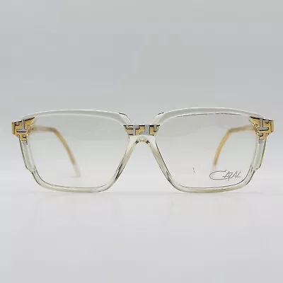 CAZAL Eyeglasses Ladies Angular White Gold Mod. 334 Germany Vintage 80s NOS • $162.22