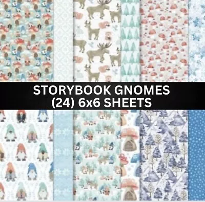 Stampin Up STORYBOOK GNOMES Designer Series Paper DSP - (24) 6x6 Sheets • $14.87