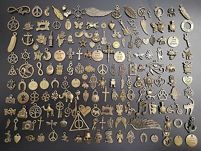 £4.29 • Buy 40 Pcs Mixed Antique Bronze Charms Pendant For Jewelry Making Crafts UK