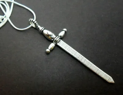 A Tibetan Silver Sword/dagger   Necklace. New. 18  Chain. • $3.78