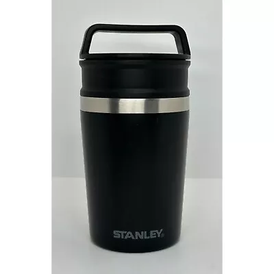 Stanley Shortstack Black Adventure Stainless Steel Tumbler Travel Mug Cup 8 Oz • $15.95