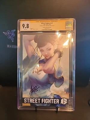 STREET FIGHTER 6 #1 CHUN LI CGC 9.8 Trade Signed By ARTGERM • £138.81