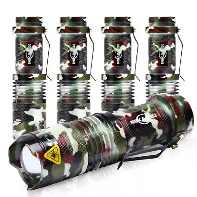 5 Pack Mini Flashlights LED Flashlight 300lm Zoomable Tactical Flashlight Wit... • $26.61